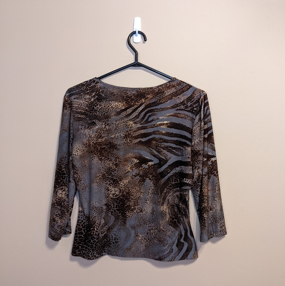 Vintage Animal Print Top - Picture 4 of 9